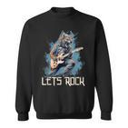 Werewolf Rocker Rockt Die Bühne Mit Seiner Gitarre Sweatshirt