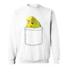 Cute Budgie In Bag Budgie Sweatshirt