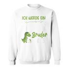 Kinder Ich Werde Ein Großer Bruder 2025 Dinosaur Baby Sweatshirt