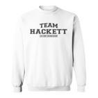 Team Hackett Stolzer Familiennachname Nachname Sweatshirt