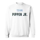 Team Pippen Jr Last Name Proud Family Last Name Familia Blue Sweatshirt