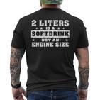 2 Litre Soft Drink Engine Size 8 Engine Size T-Shirt mit Rückendruck