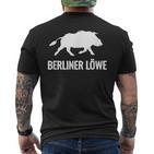 Berliner Löwe Wildschwein Geschenkidee T-Shirt mit Rückendruck