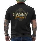 Casey Irischer Nachname Casey Irish Family Name Keltisches Kreuz T-Shirt mit Rückendruck