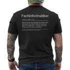 Computer Nerd It Slogan T-Shirt mit Rückendruck