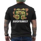 Cool Happy Avofamily Family Avocado T-Shirt mit Rückendruck