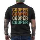 Cooper Nachname Familientreffen Nachname Personalisiert T-Shirt mit Rückendruck