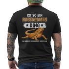 Damen Bartagamen Sachen Ist So Ein Bartagame Ding Bartagame Mit-Ausschnitt T-Shirt mit Rückendruck