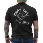 Damen Muay Thai Ist Mein Ding Mit-Ausschnitt T-Shirt mit Rückendruck