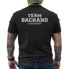 Damen Team Bachand Stolzer Familienname Nachname Geschenk Mit-Ausschnitt T-Shirt mit Rückendruck