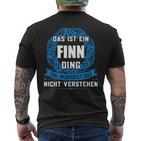 Das Ist Ein Finn Dingorname T-Shirt mit Rückendruck