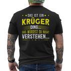 Das Ist Ein Krüger Ding S T-Shirt mit Rückendruck