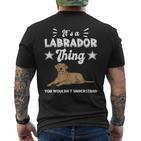 'Das Ist Ein Labrador Ding Labby Brown Labrador T-Shirt mit Rückendruck