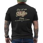 Das Ist Ein Schiffer Ding Family Shiper S T-Shirt mit Rückendruck