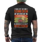 Das Ist So Ein Schnecken Ding Weinberg Snail T-Shirt mit Rückendruck