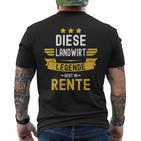 Die Legende Geht In Rente Geht In T-Shirt mit Rückendruck