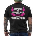 Diese Frau Isterrückt Genug Die Bestn Kollegen D Kollege T-Shirt mit Rückendruck