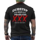 Dubstep Löst Die Msten Meiner Probleme Dubstep T-Shirt mit Rückendruck