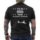 With Slogan Ist So Ein Orca Ding T-Shirt mit Rückendruck