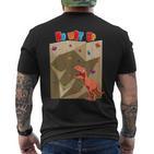 T-Rex Boulder Climbing T-Shirt mit Rückendruck