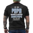 Ich Bin Papa Und Bonuspapa Was Sind Dein Superkraft I'm T-Shirt mit Rückendruck