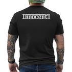 Innocenti Name Text Italy Italy Surname T-Shirt mit Rückendruck