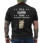 Ist So Ein Lama Ding Lustiger Spruch Lamas T-Shirt mit Rückendruck