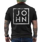 John Minimalism T-Shirt mit Rückendruck