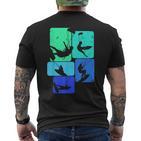 Kitesurfing For Kitesurfers Retro Kitesurf T-Shirt mit Rückendruck