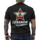 Lebanon Original Proud Lebanese Flag Lebanon T-Shirt mit Rückendruck