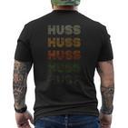 Love Heart Huss Grungeintage Style Huss T-Shirt mit Rückendruck