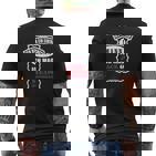 Mann Ich Mag Jack & Mein Motorrad T-Shirt mit Rückendruck