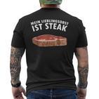 Mein Lieblingsobst Ist Steak Butcher T-Shirt mit Rückendruck