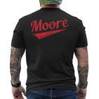 Moore Limited Edition Pärchen Nachname T-Shirt mit Rückendruck