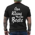 Opa Klaus Ist Der Beste  S T-Shirt mit Rückendruck