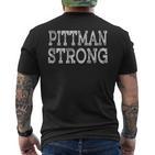 Pittman Strong Squad Family Reunion Last Name Team Custom T-Shirt mit Rückendruck