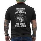 Reich Mir Die Rute Ihr Jester Der König Will Angeler T-Shirt mit Rückendruck