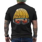 Retro For Skiing Alps Slopes Apres T-Shirt mit Rückendruck