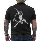 Scooter Stunt Skeleton Scooter T-Shirt mit Rückendruck