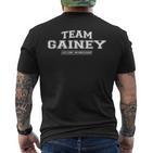 Team Gainey Proud Surname Last Name T-Shirt mit Rückendruck