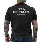 Team Heitman Stolzer Familiennachname Nachname Geschenk T-Shirt mit Rückendruck