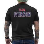 Team Iverson Last Name Proud Family Last Name T-Shirt mit Rückendruck