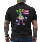 Team Kohlrabi Kohlrabi Mascot egetable T-Shirt mit Rückendruck