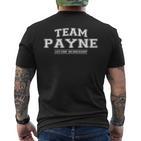 Team Payne Stolzer Familiennachname Nachname Geschenk T-Shirt mit Rückendruck