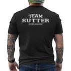 Team Sutter Stolzer Familiennachname Nachname Geschenk T-Shirt mit Rückendruck