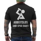 Unemployed T-Shirt mit Rückendruck