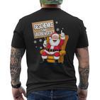 Weihnachtsgeschenke Lustig Spruch Weihnachten Sprüche Fun T-Shirt mit Rückendruck