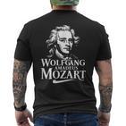 Wolfgang Amadeus Mozart Portrait Salzburg Operaienna Classic T-Shirt mit Rückendruck