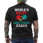 World Best Table Tennis Trainer T-Shirt mit Rückendruck