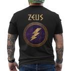 Zeus Ancient Greek God T-Shirt mit Rückendruck